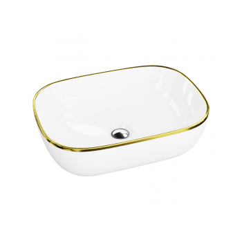 Umywalka nablatowa 46x32,5 cm - Lavita Costa Gold Line